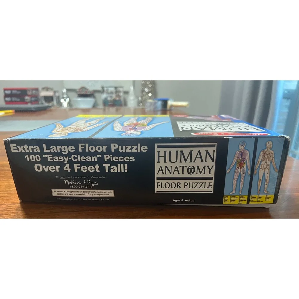 Melissa &‎ Doug Human Anatomy Floor Puzzle 100 Piece Extra Large 4 Feet Tall 445